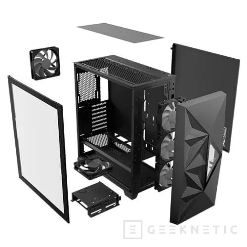 Geeknetic Antec DF800 FLUX includes 5 fans, RGB lighting and a large interior space from 93 euros 2