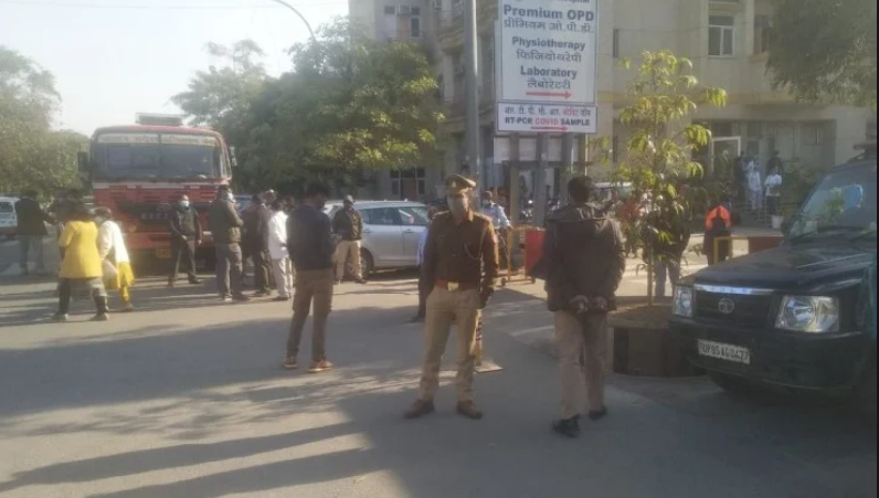 Bomb Spotted in Kailash Hospital Noida sec 27 | 22 January 2021