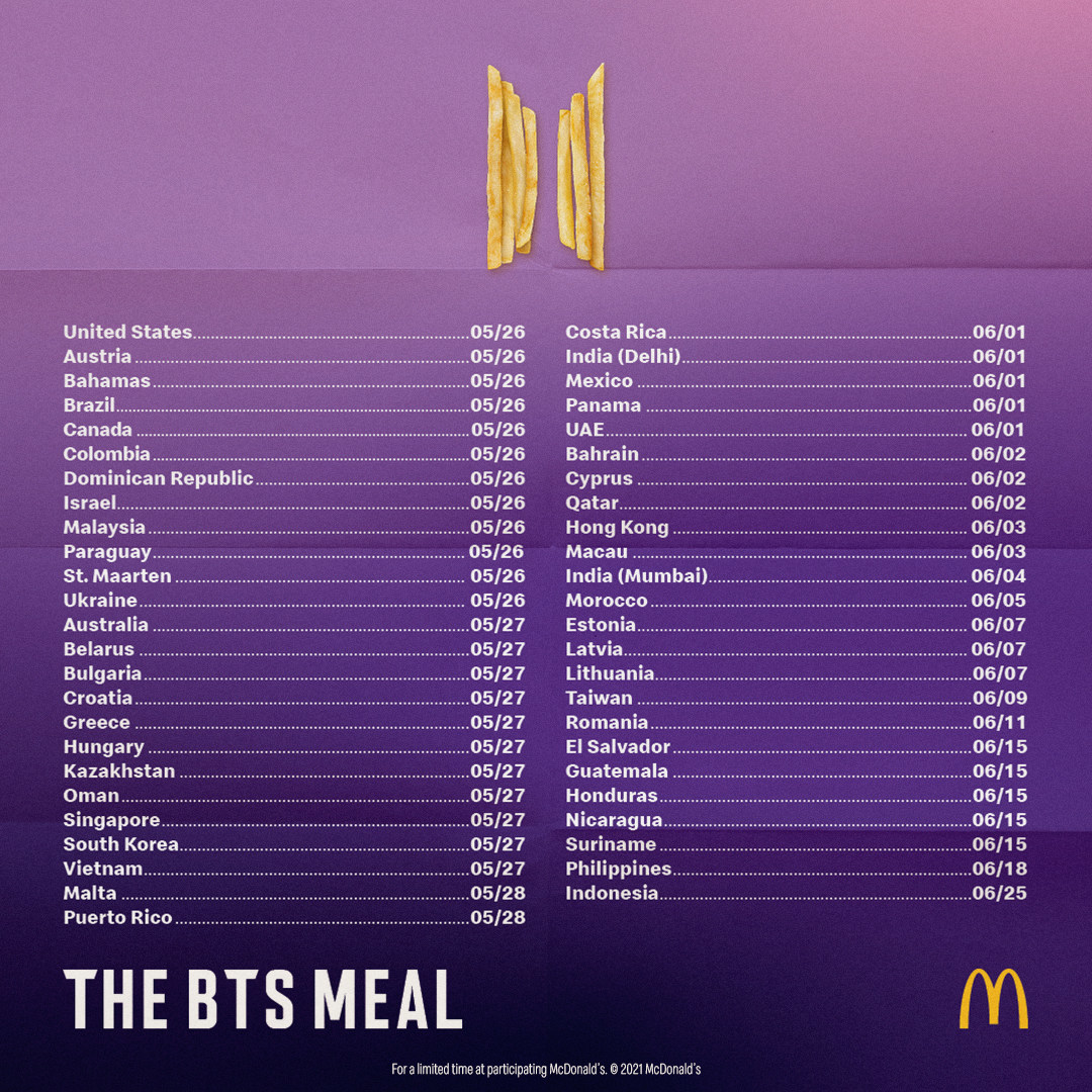 McDonald's Launches BTS Meals Wednesday: What Is It's Cost And How Long Will The Deal Last?