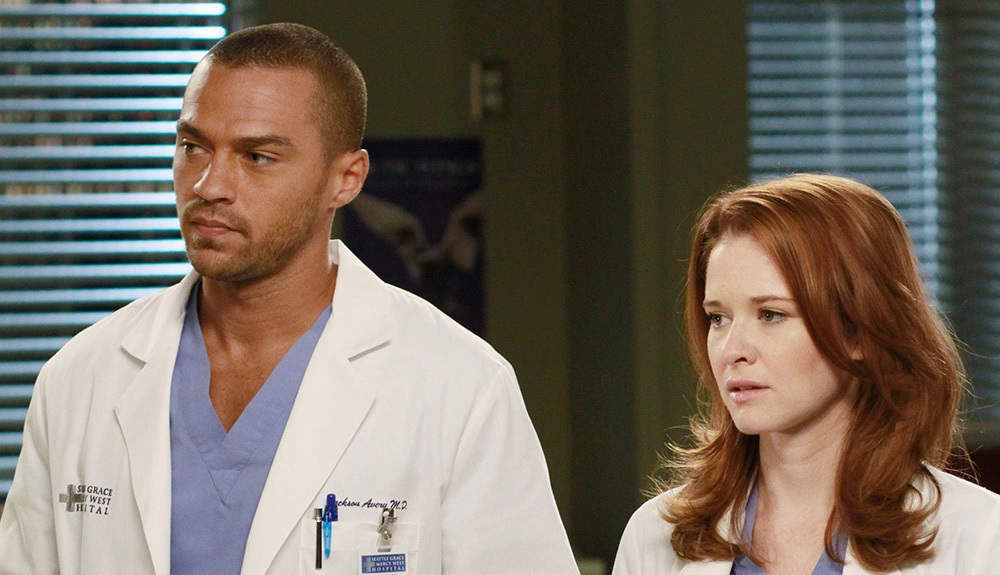 Jesse Williams and Sarah drew