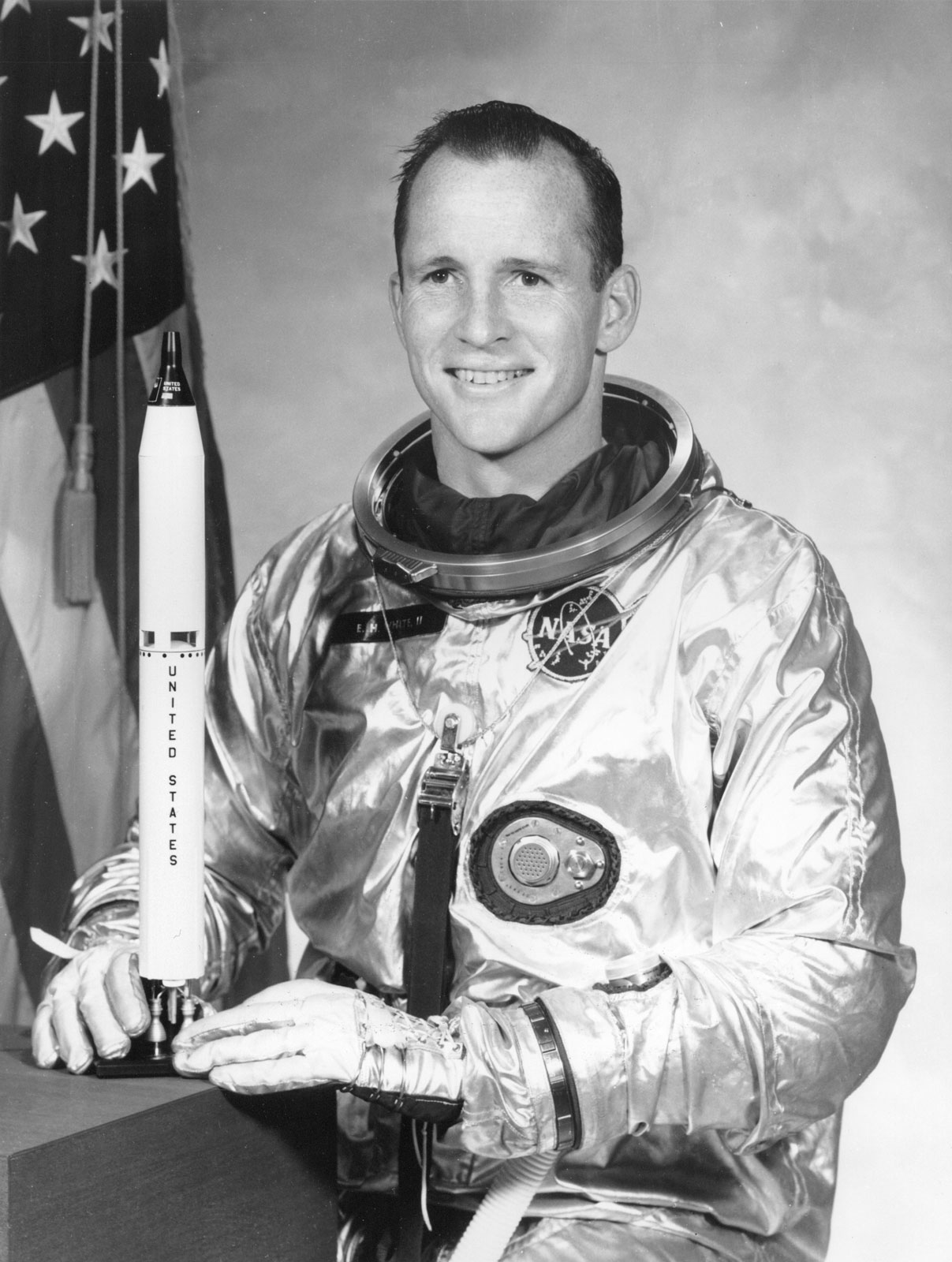 Astronaut Edward White Becomes American First Man To Walk In Space