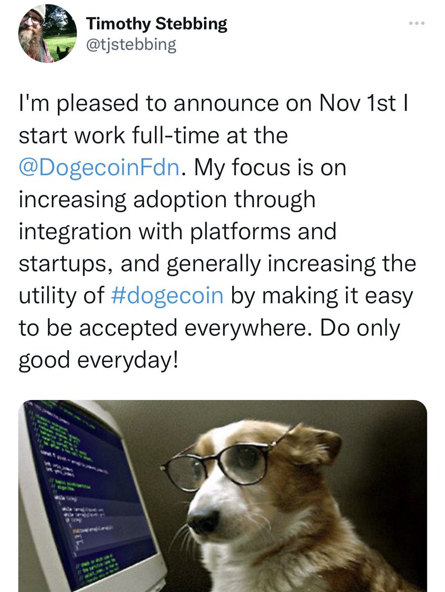 First Official Employee for Dogecoin
