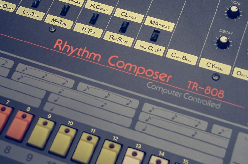 music in a drum machine