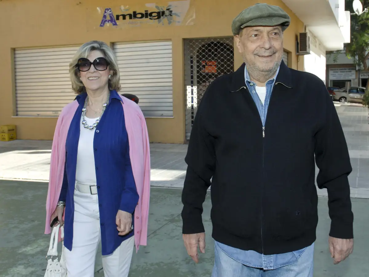 Sancho Gracia and his wife Noela