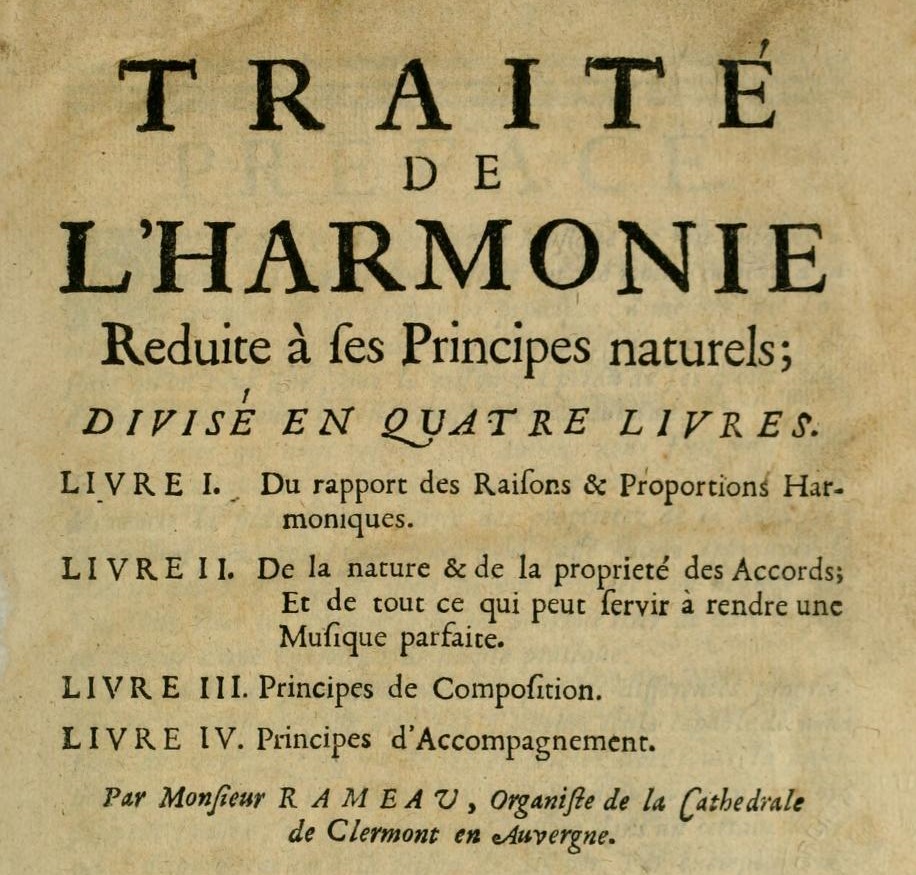 Traité de l'harmonie 