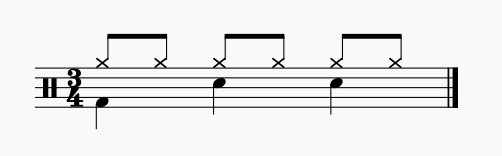 3/4 time signature