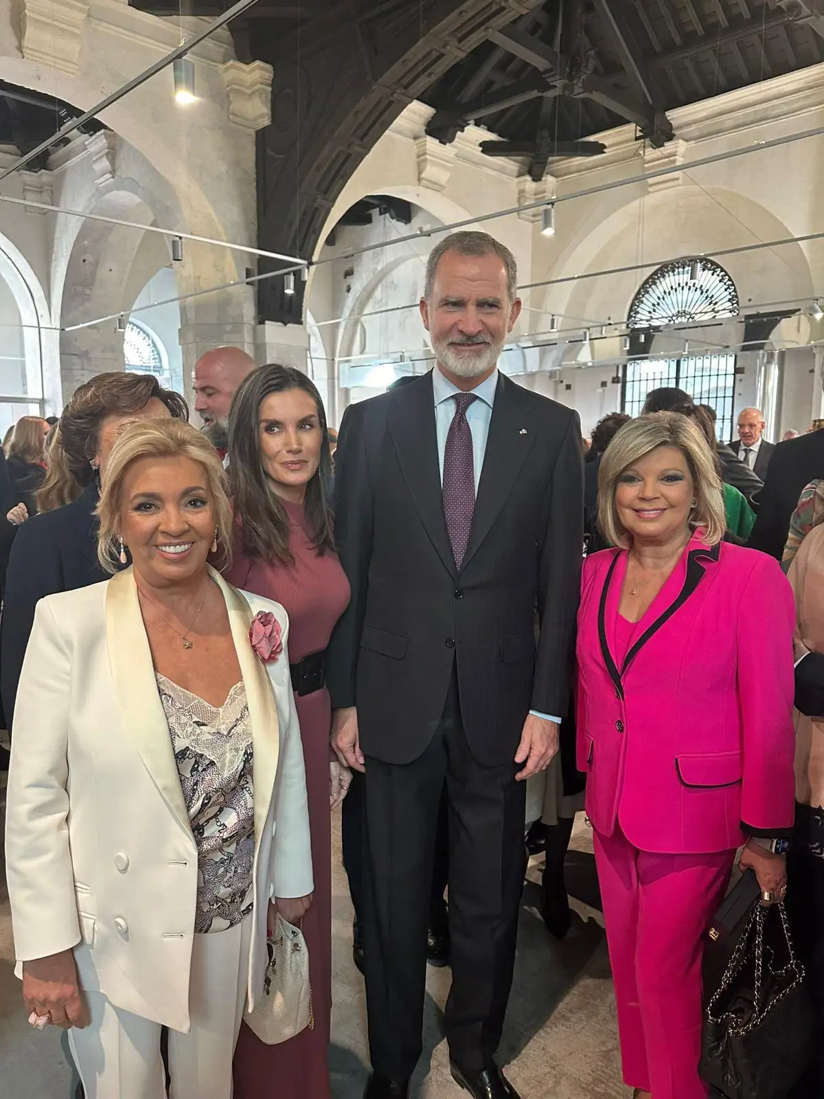 Carmen Borrego, Terelu Campos and Felipe and Letizia